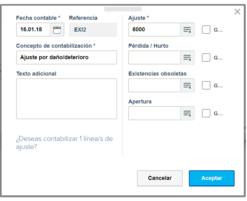 Ajuste Contable De Existencias Reviso Contabilidad Online